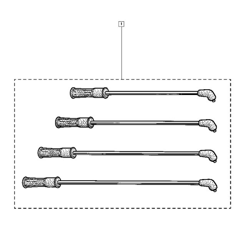 Комплект високовольтних дротів Renault Kangoo I 1.4i, 1.6i. Виробництво Beru Німеччина ZEF1546