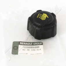 Кришка бачка розширювального (чорна з жовтою міткою) Renault Kangoo I -1.4i -1.5dci -1.6i -1.9d 8200048024