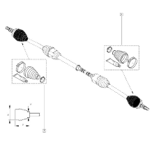 Пильовик напівосьий зовнішній Renault Kangoo II 2008 - 2015 Оригінал 77 01 209 568