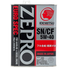Олива моторна (в двигун) 5W40 4L Idemitsu Zepro Eurospec 5w40 — 100% синтетика (Японія)