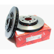 Диск гальмівний (передній) Renault Kangoo II (Рено Кангу 2). TRW Німеччина — DF6110