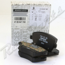 Колодки гальмівні передні Nissan Micra K12 (Нісан Мікра) 410608481R/410604775R Renault