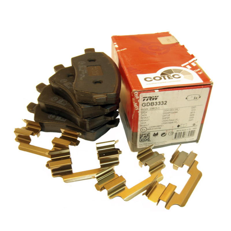 Колодки гальмівні передні Nissan Micra K12 (Нісан Мікра) Виробник TRW Німеччина — GDB3332