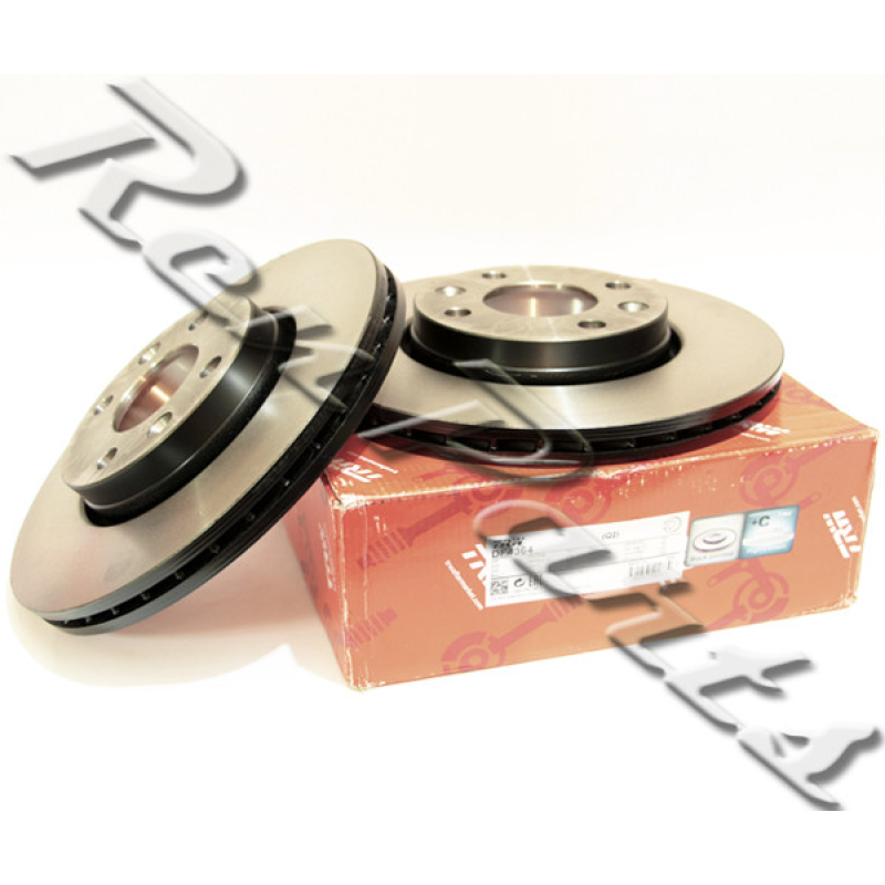 Диск гальмівний (передній) вентильований Nissan Micra K12 (Нісан Мікра) Виробник TRW Німеччина DF4364